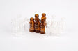2mL Screw Thread Vial & glass conical insert, amber with label 100/pk